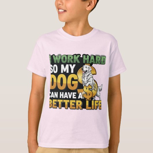 All for the Paws: Love That Works Hard- T-shirt d. (Devant)