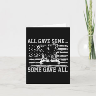 All Gave Some Some Gave All Memorial Day Camouflag Kaart