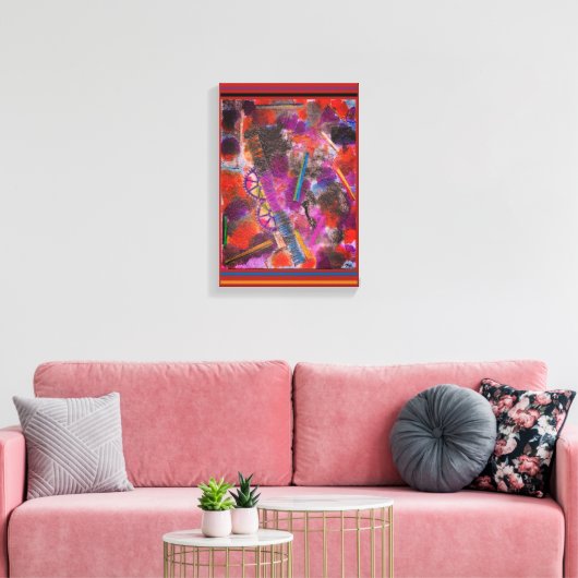 All Geared Up Stretched Canvas Print (Insitu (Woonkamer))