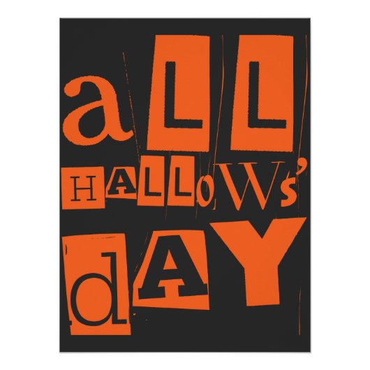 All Hallows-dag Perfect Poster (Voorkant)