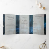 All Hallows Eve bruiloft Drieluik Uitnodiging (Binnen)