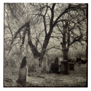 All Hallow's Eve Crow Tegeltje