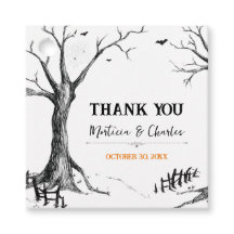 All Hallows Eve Halloween Boomgaard Vierkante Favo