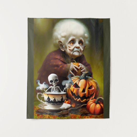 All Hallows Tea Tijd Wandkleed (Voorkant)