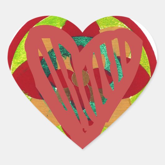 All Hearts Go Home voor Valentijn Art Print Hart Sticker (Voorkant)