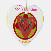 All Hearts Go Home voor Valentijn Art Print Keramisch Ornament (Rechts)