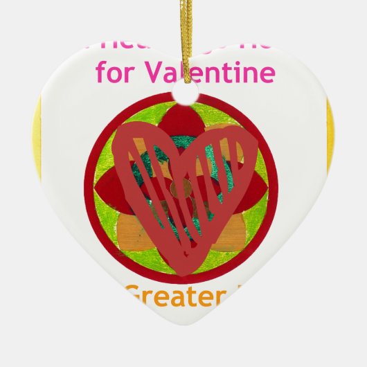 All Hearts Go Home voor Valentijn Art Print Keramisch Ornament (Voorkant)