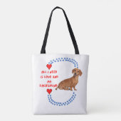 All I Need Is Love and My Dachshund Tote Bag (Dos)