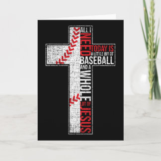 All I Need Is Sell And Jesus Christian Cross Faith Kaart