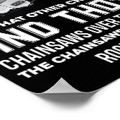 All I Need Is This Chainsaw Funny Logger Chainsaws Poster (Hoek)