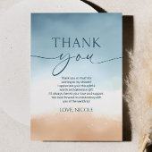 All I Sea Is Love Oceaan Strand Bruidsfeest Bedankkaart