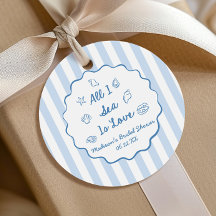 All I Sea Is Love Seashell Coastal Bridal Shower