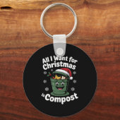 All I Want Comst Zero-waste Christmas Environmenta Sleutelhanger (Voorkant)