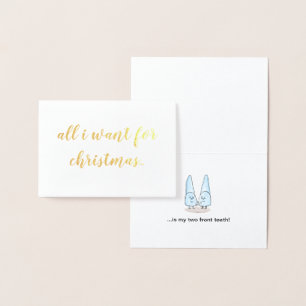 "All I Want For Christmas" Kaart voor de feestdage