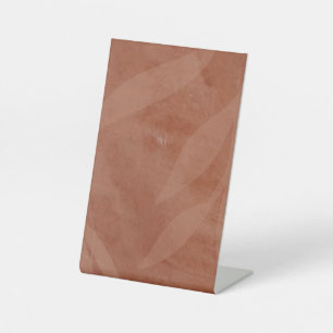 All-in-1 Rustic Terracotta Overlay Wedding Reclamebord Met Voetstuk