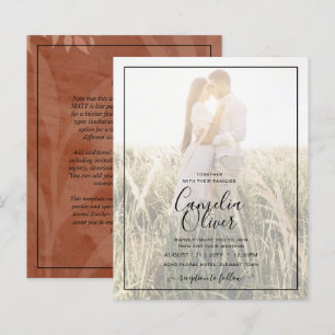 All-in-1 Rustic Terracotta PHOTO Overlay Wedding