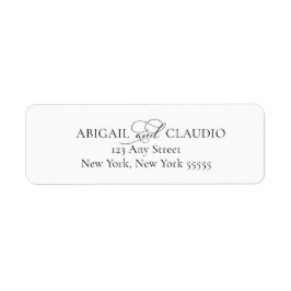 All-In-On Simple Classic Black & White Wedding Etiket