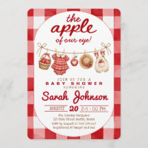 All-in-One Appel van Onze Ogen Gingham Baby Shower