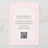 All in One Baby Girl is Brewing Coffee Baby Shower Kaart (Achterkant)
