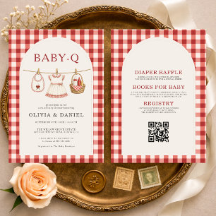 All in One Baby Q Meisjesklerenlijn Baby Shower Kaart