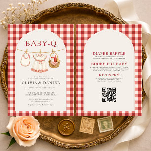 All in One Baby Q Meisjesklerenlijn Baby Shower Kaart