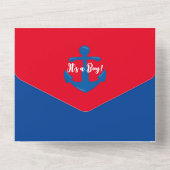 All-in-One baby shower jongens zeeman uitnodiging (Achterkant)