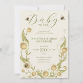 All in One Baby to Bee QR Code Douche Invitation (Devant)