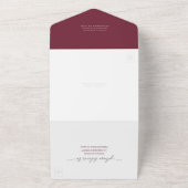 All-in-One Boho Pampas Grass Wedding Invite All In One Uitnodiging (Buitenkant)