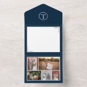 All-in-One bruiloft - Hartelijk dank, feestelijke All In One Uitnodiging (Binnen)