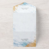 All in One Classic Luxe Marble Wedding Invitation (Dehors)