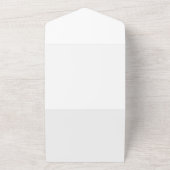 All-in-One huwelijksuitnodigingen | elegant script All In One Uitnodiging (Buitenkant)
