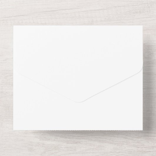All-in-One huwelijksuitnodigingen | elegant script All In One Uitnodiging (Achterkant)