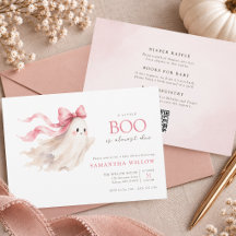 All In One Little Boo Schattig Spook Pink Baby Bor
