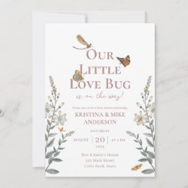 All-in-One Little Love Bug Baby Shower Uitnodiging