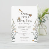 All-in-One Little Love Bug Baby Shower Uitnodiging (Staand voorkant)