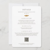 All-in-One Little Love Bug Baby Shower Uitnodiging (Achterkant)