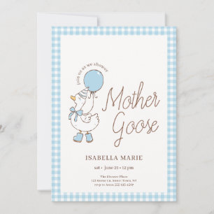 All in One Mother Goose Baby Jongens Baby Shower Kaart