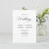 All-In-One Neutral Modern Boho Wedding  Kaart (Staand voorkant)