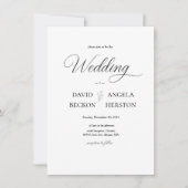 All-In-One Neutral Modern Boho Wedding  Kaart (Voorkant)