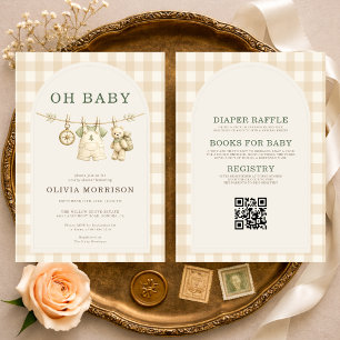 All in One Oh Baby Avontuur Wacht Baby Shower Kaart