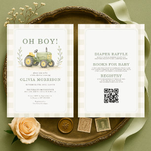 All in One Oh Boy Boer Trekkers Baby Shower Kaart