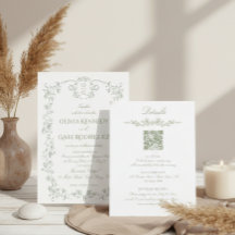 All in One Saliegroen Franse Bloemen met QR Bruilo