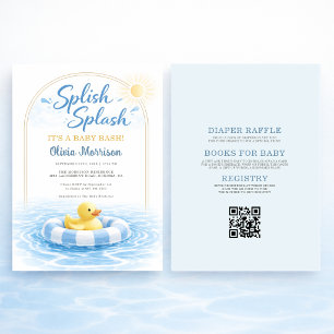 All in One Spetter Spat Baby Borrel Baby Shower Kaart