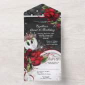 ALL IN ONE Sweet 16 Quince Invitation de l'événeme (À l'intérieur)