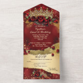 ALL IN ONE Sweet 16 Quince Invitation de l'événeme (À l'intérieur)