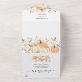 All-in-One Trouw Uitnodiging | Rustic Herfst (Buitenkant)