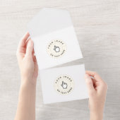 All in One Uitnodiging - Aangepast (afbeelding/tek (Afscheurbaar)