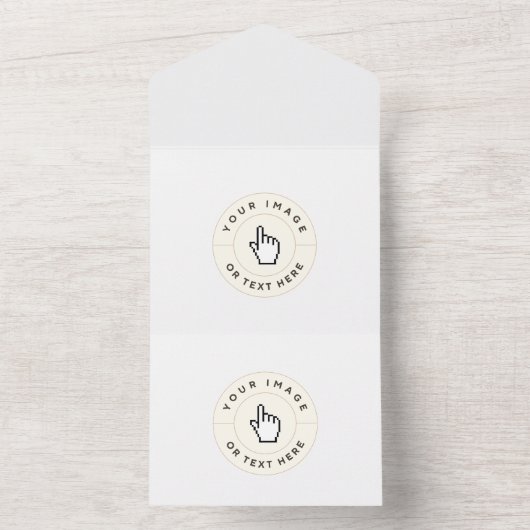 All in One Uitnodiging - Aangepast (afbeelding/tek (Binnen)