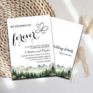All in One We kozen voor Forever Casual Wedding Kaart