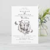 ALL in ONE Wedding Goats in Love Invitation (Debout devant)